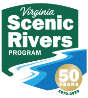 Virginia Scenic Rivers Program 50 years logo